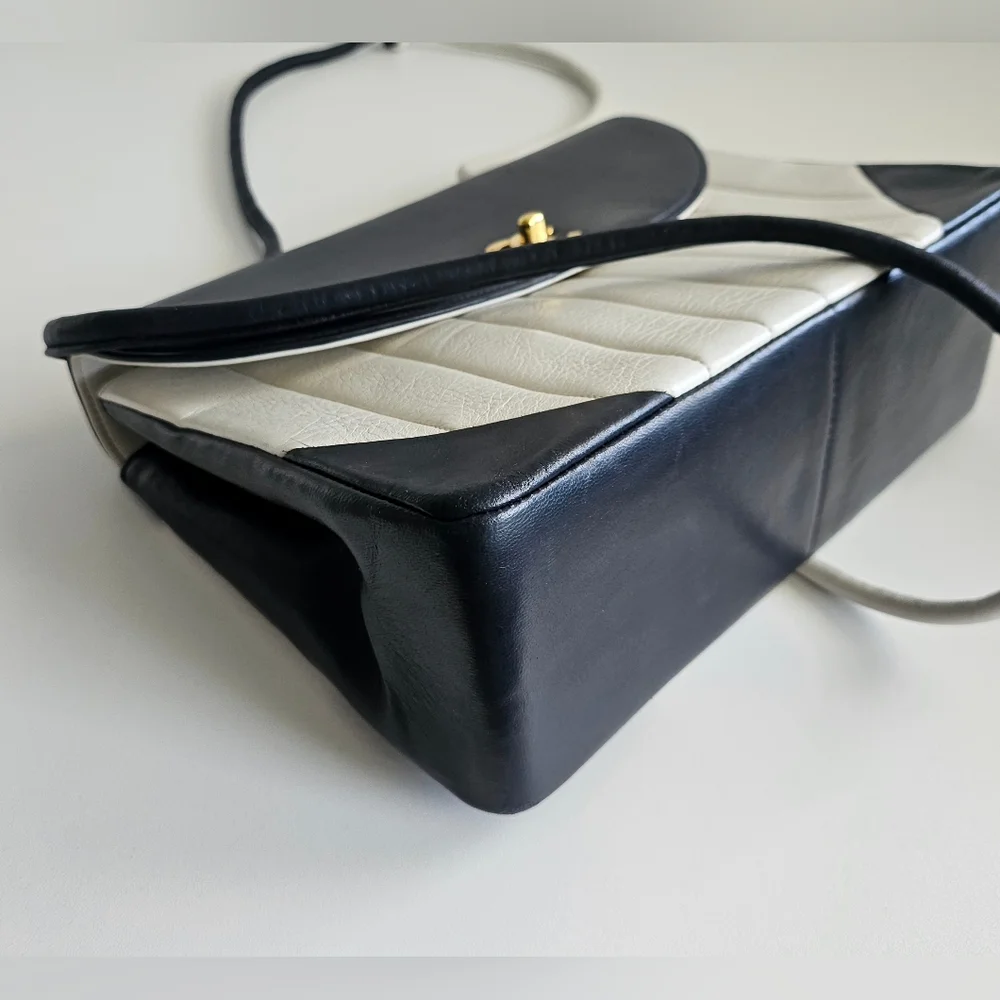 Chanel Black & White Mademoiselle Flap Bag
